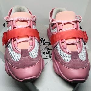 Moschino Pink Roller Skate Teddy Shoes